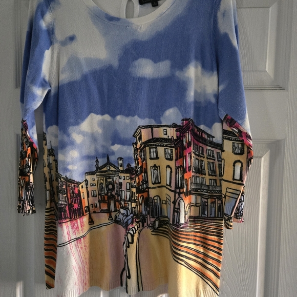 Joseph A. Desigual Women's Multicolor Graphic Top - Picture 3 of 5